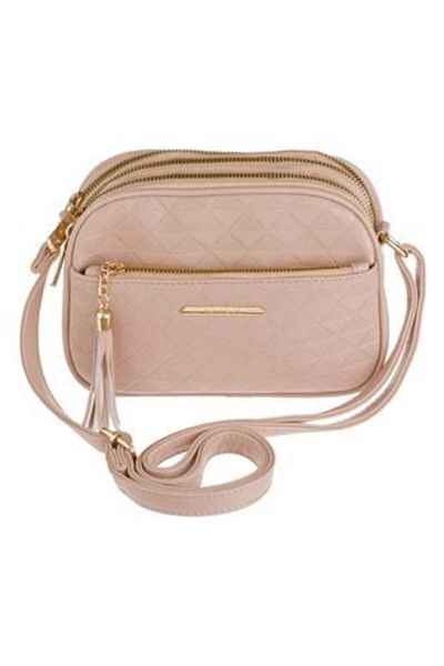 OEM Crossbody Bag Pink for Women 21 x 7 x 15 cm