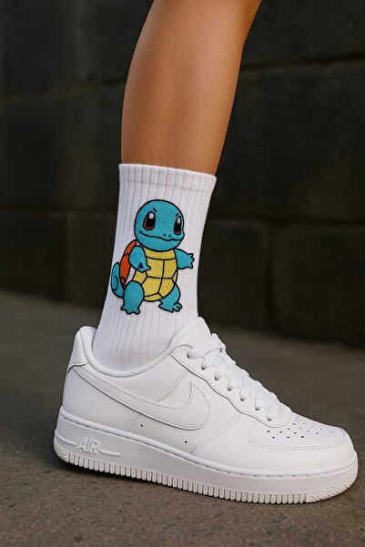 Zanzibar Squirtle Resimli Pokemon Çorap