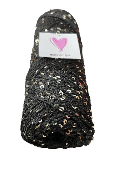 Makromİps Pull Polyester Macrome Yarn Bag Supplies Runner Threading Evening Dress Hobby Hand Knitting Yarn (100 Gr)