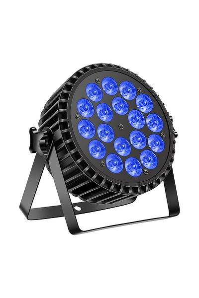 VENTART Par Lights Projector, VENTART, 200W, 18 LEDs, RGB, Lighting Effects, DJ, Club, Parties, Disco,