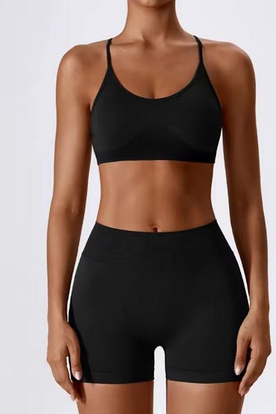 lytonstore 2-Piece Combination Fitness Yoga and Daily Use Mini Leggings-Crop Set Advantageous Package