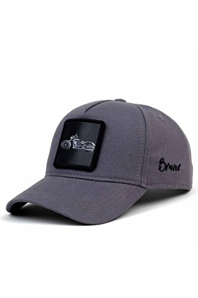 Braver Collection Braver Gri Motor Patch Şapka