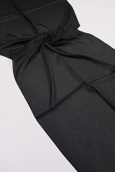 Hint İpek Self Patterned Twinkle Shawl - Pattern-03 - Black