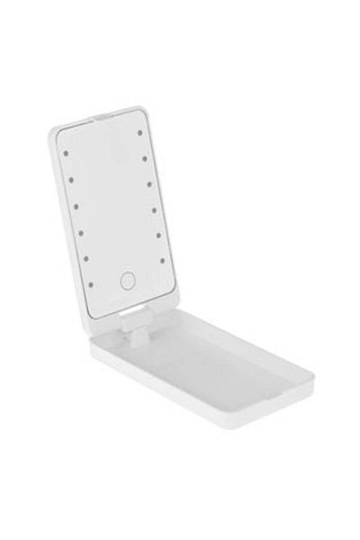 OEM Oglindă de machiaj pliabilă cu 12 lumini LED și carcasă 9 x 2,5 x 16 cm