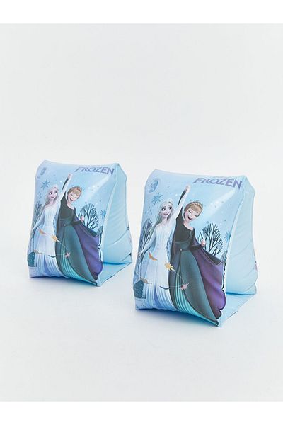 LC Waikiki Blue Frozen Printed Girl's Swimming Sleeve