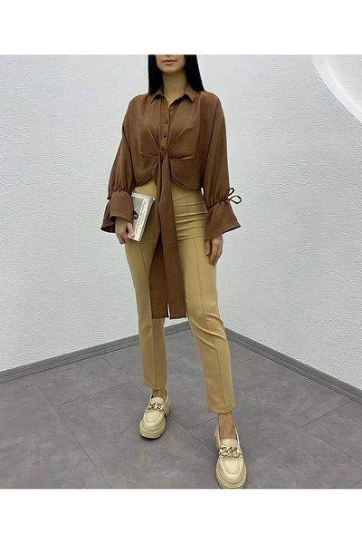 Sachistanbul Women's High Waist Fit Pants