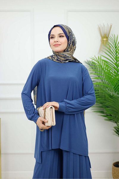 Enans Design Women's Hijab 2-Piece Set Tunic & Trousers