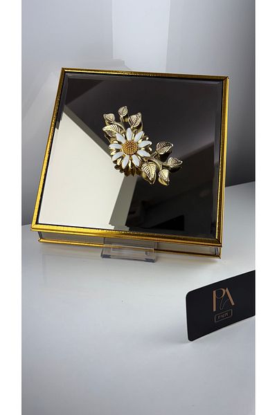 Palpe Mirrored Box Gondola Candy Bowl Presenter Promise Engagement Girl Ask Chocolate Holder Decorative Object Trinket Ornament