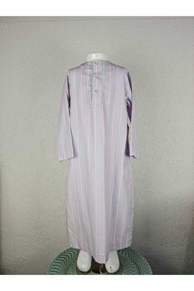 Royal Attire Hajj Umrah Clothes/Front Buttons Open/ and Long Sleeves Buttonless with Pockets Men's Fistan/Children's Summer Clothing