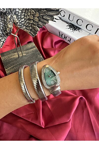 Coliseum Sarmal Model Gümüş Şık Kadın Kol Saati