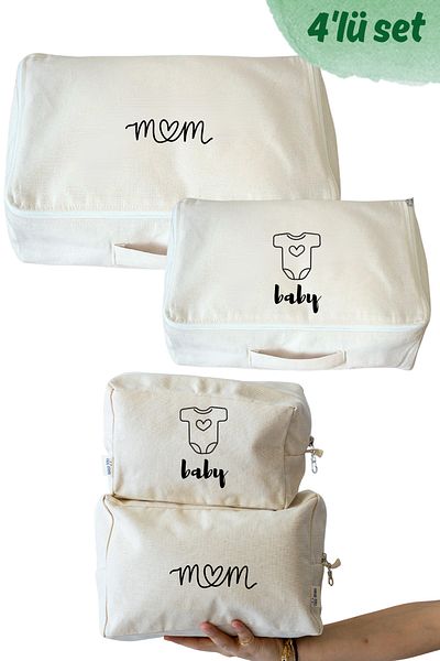 Mama Yoyo Baby&Kids مجموعة حقائب تنظيم وطباعة للأم والطفل