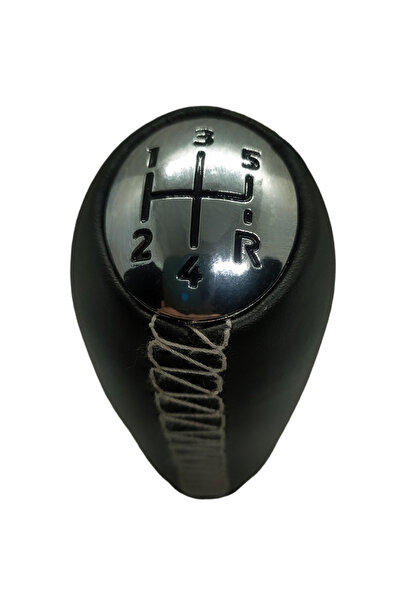 AutoAll Gear Knob for Kangoo 3 (2010-2018) Premium Chrome Stitched Leather