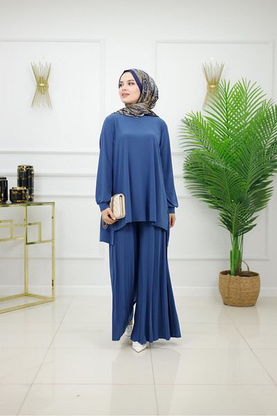 Enans Design Women's Hijab 2-Piece Set Tunic & Trousers