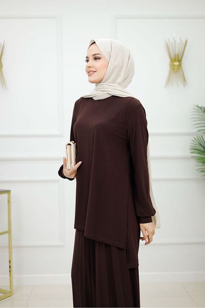 Enans Design Women's Hijab 2-Piece Set Tunic & Trousers