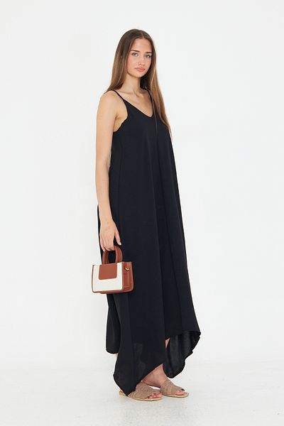 let s shine Women's Aerobin Fabric Adjustable Strap Long Dress