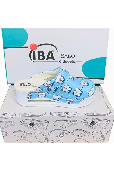İBA MEDİKAL Saboți medicali ortopedici din piele naturală Sabo Dental, cu talpă înaltă