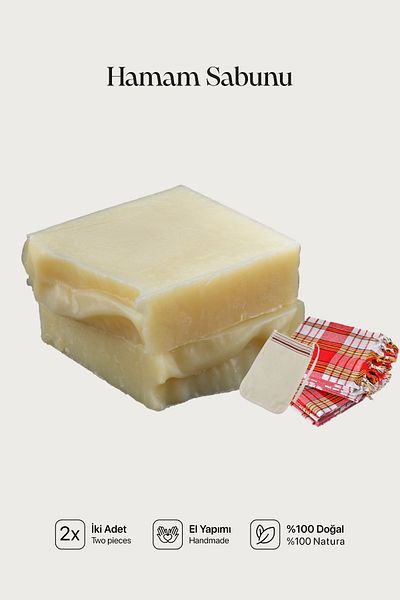 Cageartstudio Natural Bath Soap 2 Pack - 100% Handmade and Natural, Skin Friendly, Chemical Free (2 Pieces)