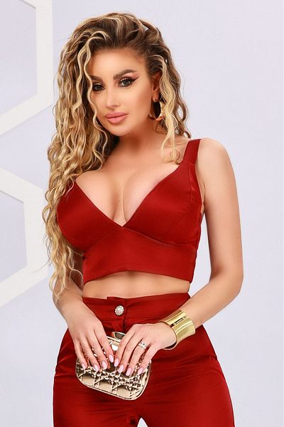 Atmosphere Fashion Burgundy bustier