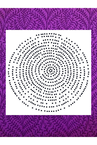 Stencilsarayi STENCİL SARAYİ BOYAMA ŞABLON DAMASK ÇİNİ MANDALA - 2223 ÖLÇÜ 80X80