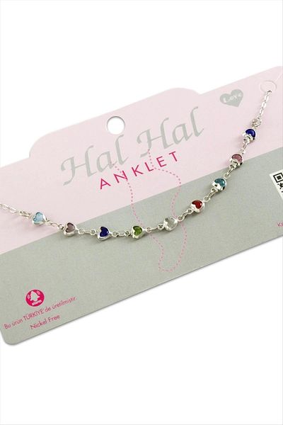 LiderGlobal Heart Stone Anklet