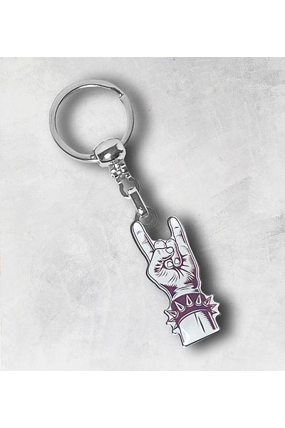 CoNotes Heavy Metal Sign Design Keychain