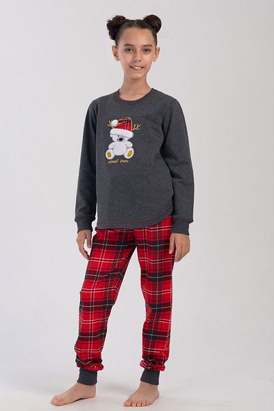 VİENETTA Girl's Long Sleeve Pajama Set(7-8/13-14), 403013