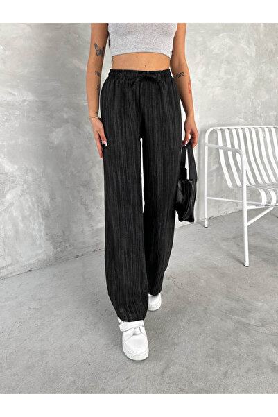 Zula Moda Women's Summer Linen Trousers – Flowy & Loose Model
