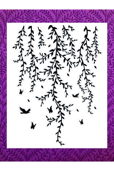 Stencilsarayi STENCİL SARAYİ BOYAMA ŞABLON ÇİÇEK VE MEYVE - 2102 ÖLÇÜ 80X100