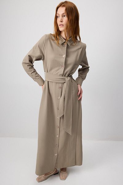 Touché Privé Belted Poplin Shirt Dress