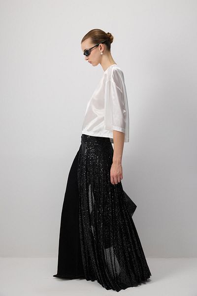 Touché Privé High Waist Pants with Tassel Ties