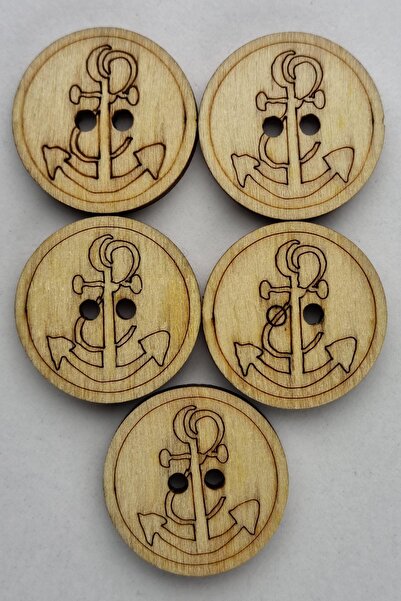 Şirin Yün En Büyük Boy Ahşap Denizci Desenli Kaban Çeket Hırka Yelek Düğmesi ...