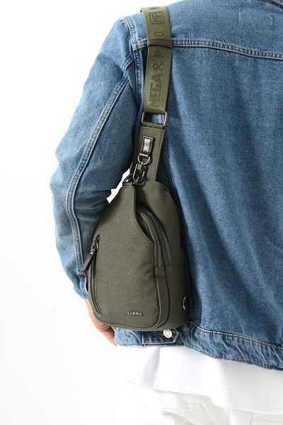 Teal Collection Canvas Unisex Body Bag Crossbody Bag Body Bag