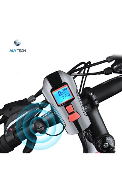ALYTECH 5 Modlu LCD Ekranlı Bisiklet Farı – Hız Göstergeli, Korna, Şarjlı Ön ...