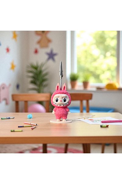 Perazayn Decorative Cute Labubu Notepad - Paper Holder - Photo Holder