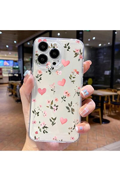 3GEN CASE İphone 14 Pro Max Kılıf Desenli Lüx Şeffaf Silikon Kılıf