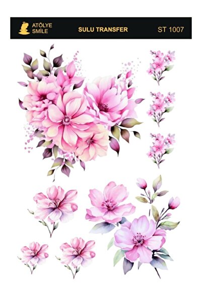 Atölye Smile ST1007 Açık Zemin Sulu Transfer 25*35 cm