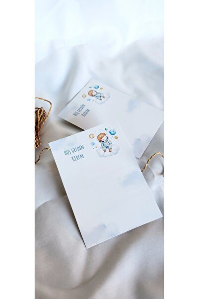 Çikoleyt Design Kişiye Özel Anahtarlık Kartı - Hoş Geldin - Erkek Çocuk Kartı...