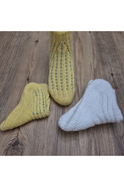 PİNA HEDİYELİK AKSESUAR El Örgüsü Tığ İşi Patik 2 li