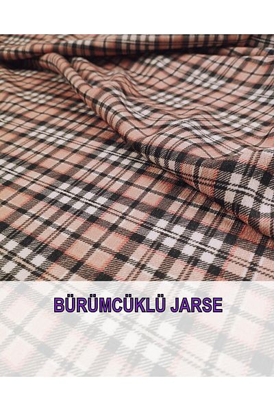 Kumaş Parça Plaid Jersey with Wraps (Width 160 cm X Length 235 cm)