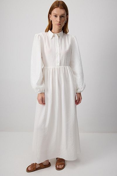 Touché Privé Belt Shirt Collar Dress