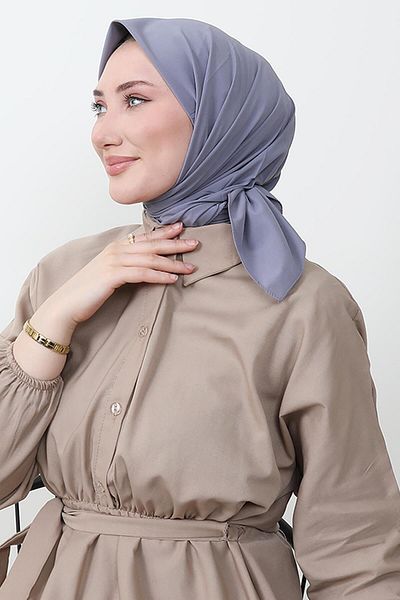 GİYZAMİLA Sultan Gray Scarf