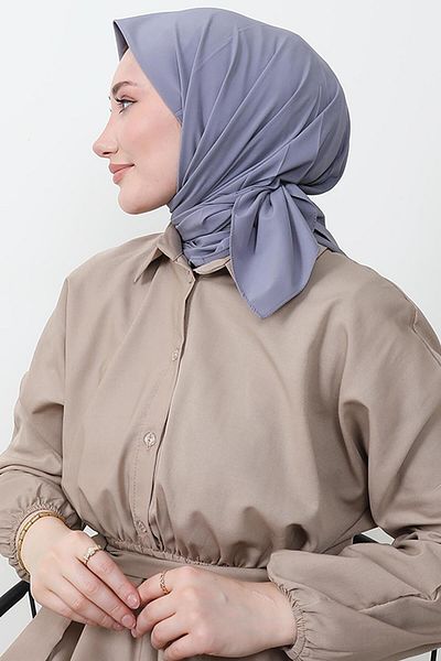GİYZAMİLA Sultan Gray Scarf