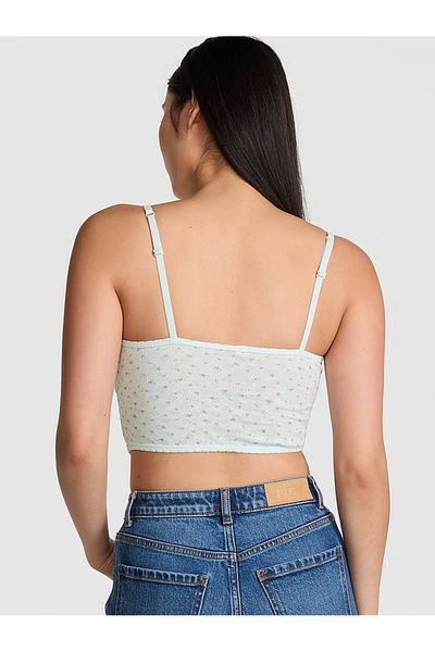 Victoria's Secret Cotton Heart Pointelle Corset Top
