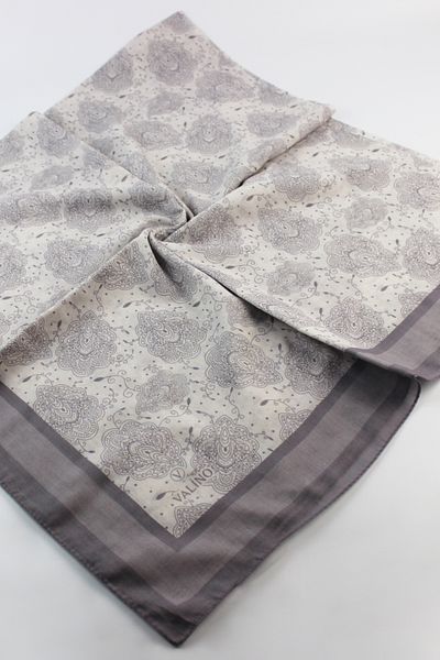 Valino 120X120 Ethnic Pattern Oversized Scarf Cotton Scarf Oversized Leaf Scarf