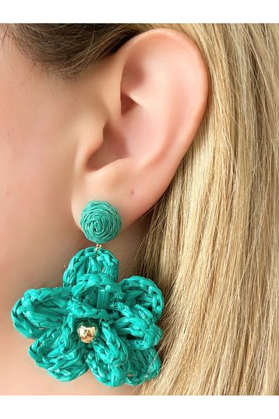 Store Diva Charm Green Bohemian Earrings