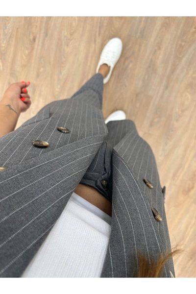 Trend Marfa Striped Vest Trousers Fabric Set