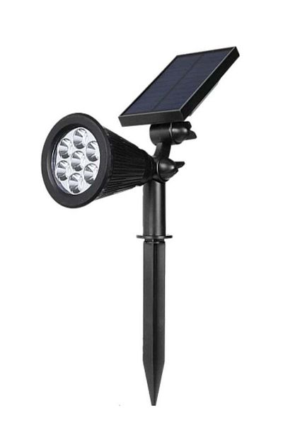 Hummer TUFUL Solar Garden Lights, IP65 Waterproof, 7 Eyes, 2W, Green