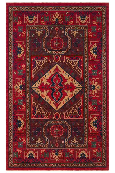 Eko Halı KADIM KDM 04 RED Anadolu Motiflerine Sahip Yeni Zellanda Yünü İle Ür...