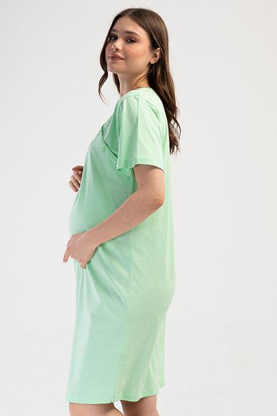 VİENETTA Cotton Women's Short Sleeve Maternity Nightdress, 410136