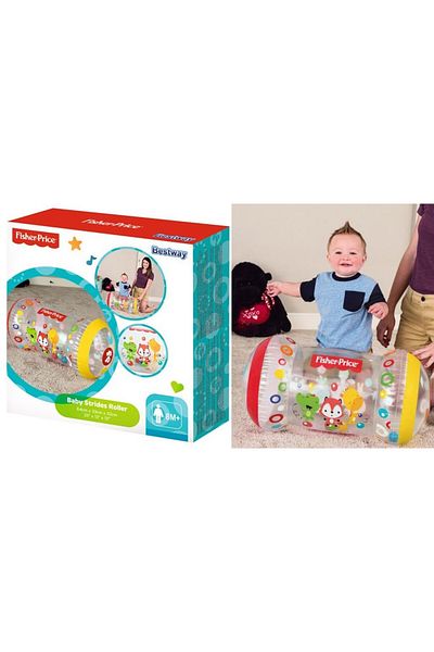 BESTWAY Fisher Price Up in and Over Inflatable Step Roller for Toddlers
